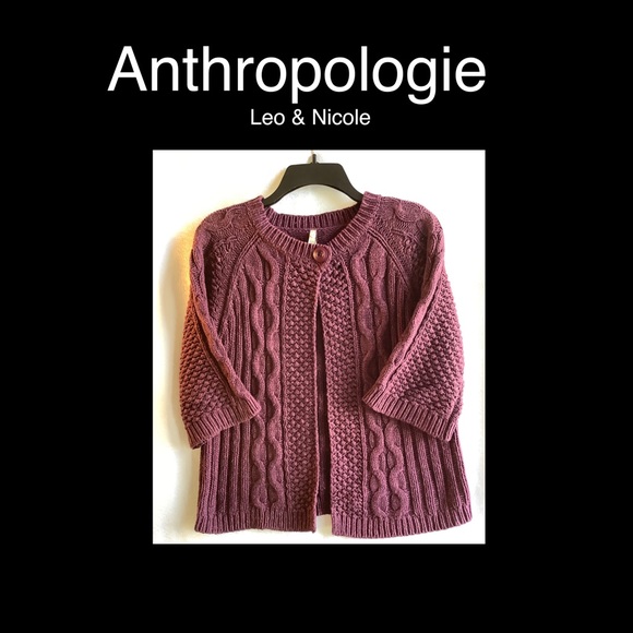 Anthropologie Sweaters - Leo & Nicole sweater, Plum, Medium⚜️